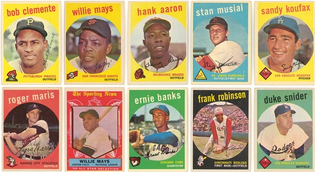 1959 Topps Collection (500+) Including Hall of Famers 